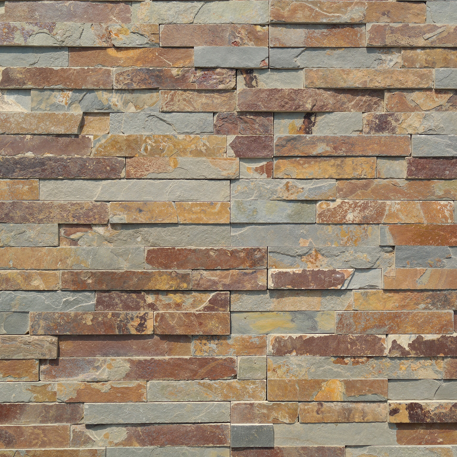 The Citali Series Fira 6 x 24 Natural Stacked Stone Panel